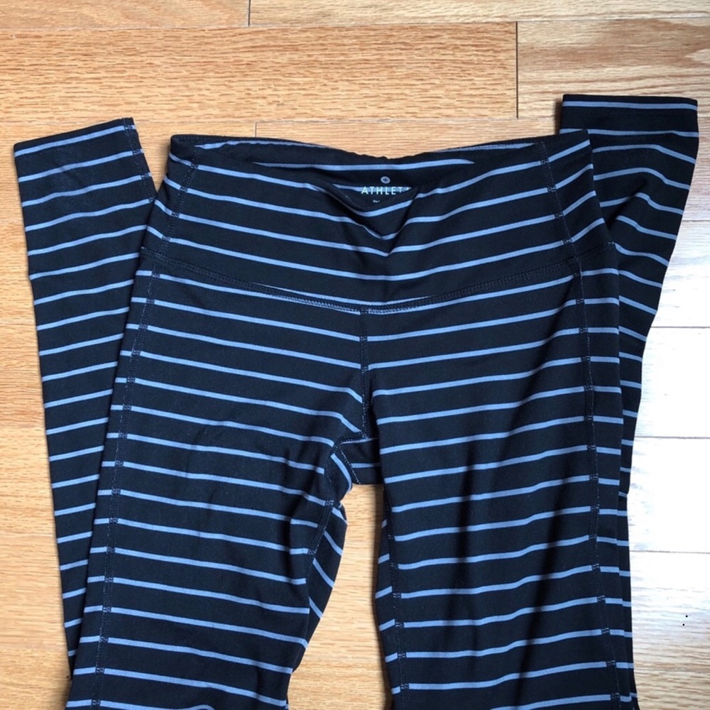 Athleta striped leggings